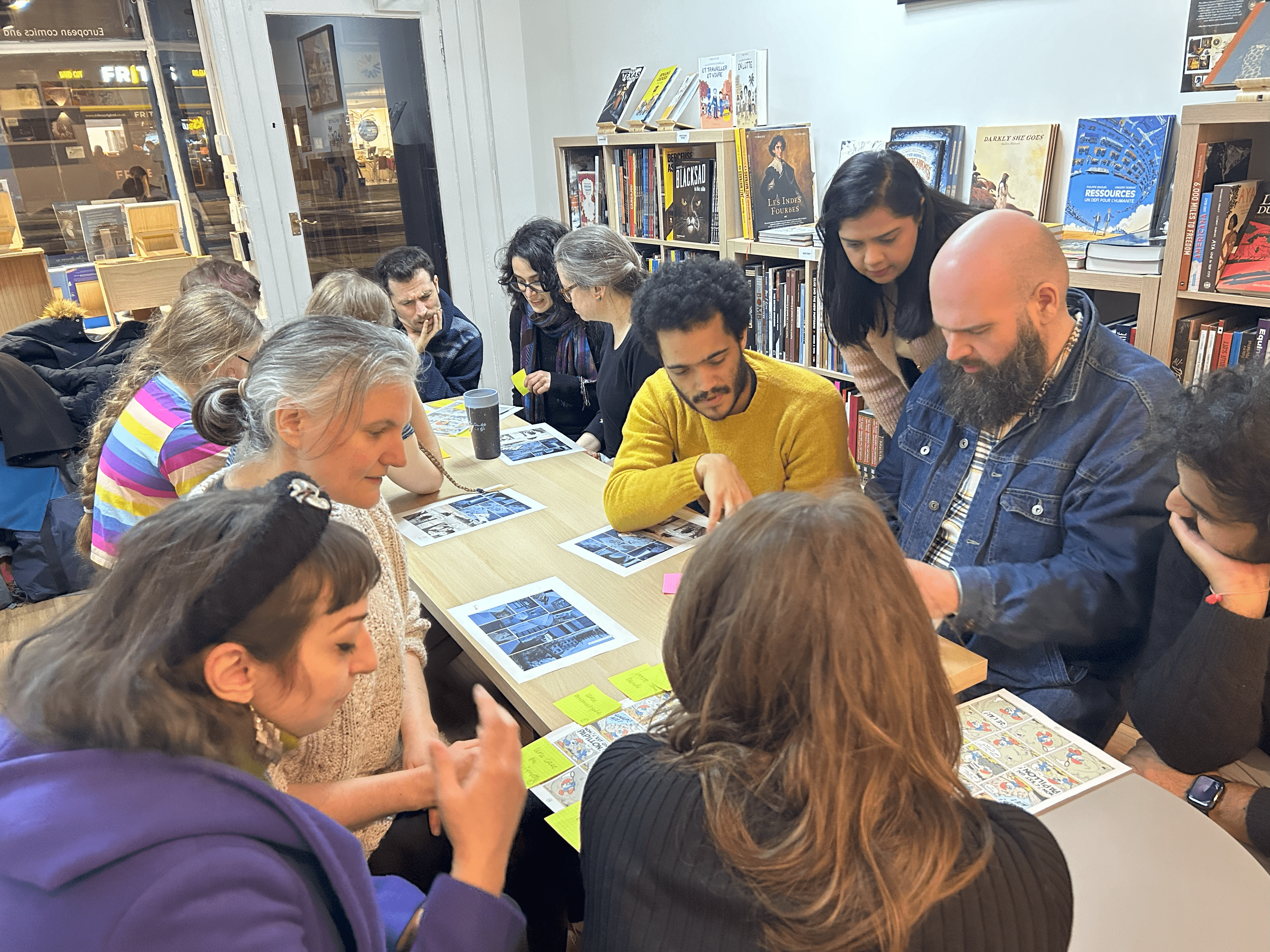 Adult learners enjoying beginner French class in Edinburgh